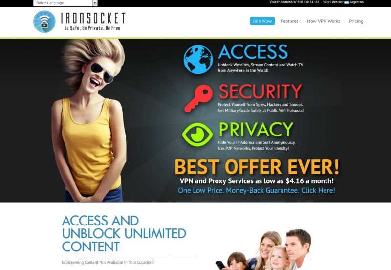 ironsocket.com Screenshot